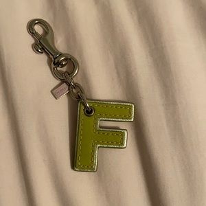 Coach F key chain